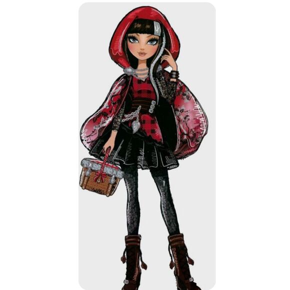 EVER AFTER HIGH CERISE HOOD KIDS HALLOWEEN COSTUME Girls Medium 8-10 - Picture 10 of 11